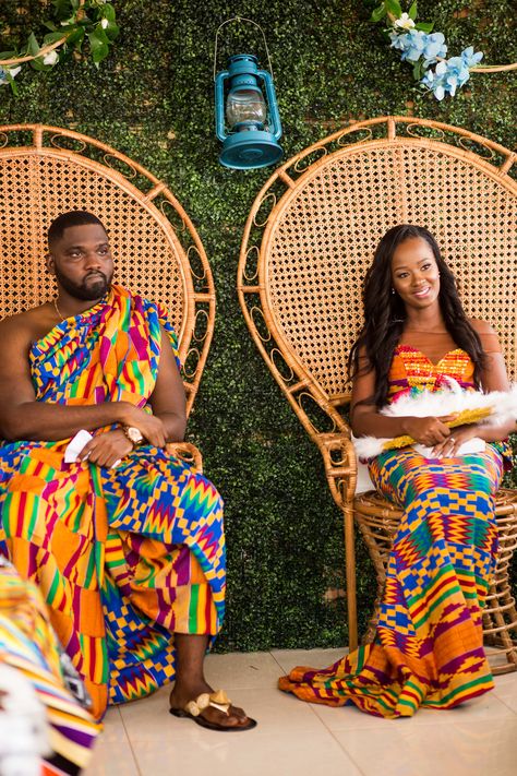 Tanzania Wedding, Traditional Ghanaian Engagement, Ghana Engagement Decor, Zambian Wedding, Ghanian Traditional Wedding Dress, Ghanian Traditional Wedding, Ghanaian Engagement Decor, Ghana Wedding Decor, Traditional Ghana Clothing