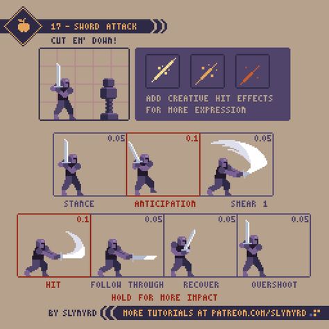 Slynyrd Tutorials, Pixel Art Characters Tutorials, Animation Frame By Frame, Pixelart Character, Character Pixel Art, Pixel Tutorial, 2d Pixel Art, Rotoscope Animation, How To Pixel Art