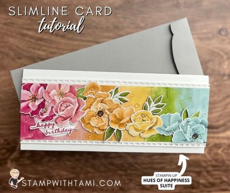 Stampin Up Hues Of Happiness, Happiness Series, Hues Of Happiness, Birthday Stamps, Stampin Up Catalog, Easel Cards, Diy Stationery, Designer Series Paper, Card Tutorial