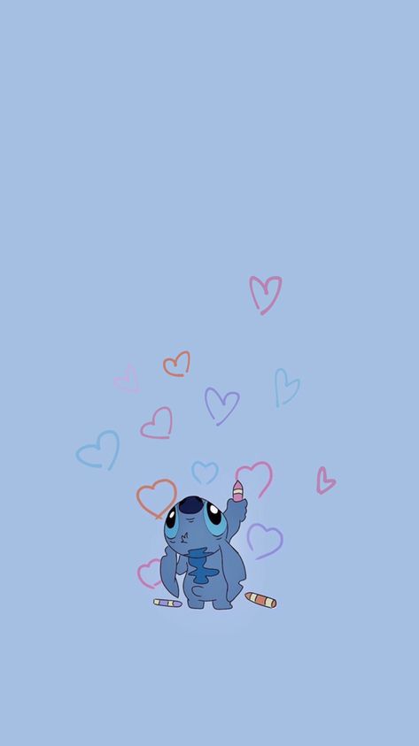 Disney Mignon, Cute Iphone Wallpaper Tumblr, ليلو وستيتش, Lilo And Stitch Quotes, Disney Characters Wallpaper, Lilo And Stitch Drawings, Cute Blue Wallpaper, Stitch Drawing, Cute Stitch