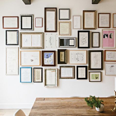 Chef and Restaurateur Camilla Marcus and Her Husband Display Mementos of Their Best Meals on a Gallery Wall Menu Wall, Restaurant Management, Jenni Kayne, California Cool, Gallery Walls, Tasting Menu, Logo Restaurant, Los Angeles Homes, Menu Restaurant