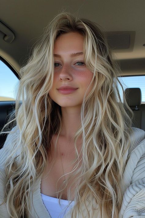 Beach Blonde Hair, Summer Blonde Hair, Beachy Hair, Beach Wave Hair, Dirty Blonde Hair, Blonde Hair Inspiration, Blonde Hair Looks, Long Blonde, Hair Inspiration Color