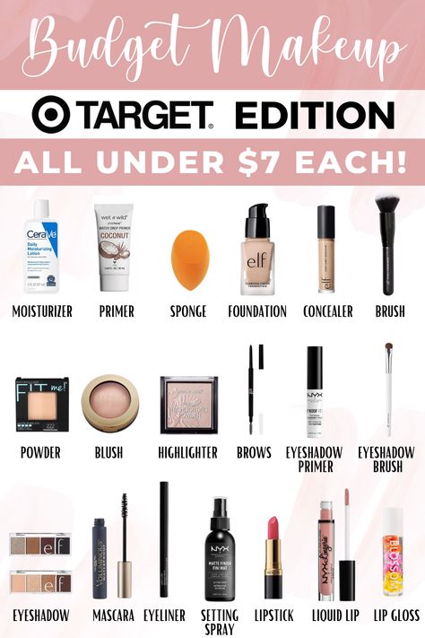 Target Makeup, Budget Makeup, Makeup Order, Makeup List, Makeup Help, Cheap Makeup, Basic Makeup, Makeup Aesthetic, Top Makeup Products