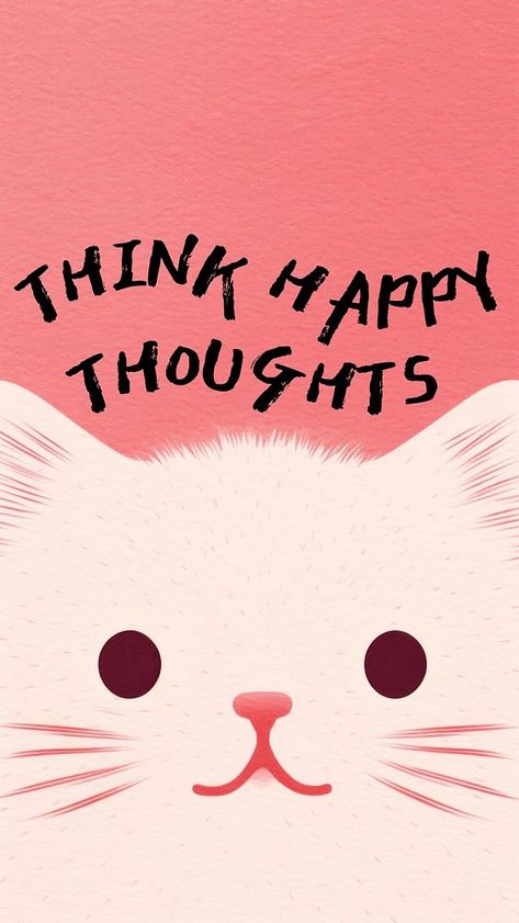 How To Think Positive Thoughts, Cute Cat Wallpaper Iphone, Cat Thoughts, Cat Wallpaper Iphone, Thoughts Instagram, Thought Wallpaper, Collage Images, Iphone Wallpaper Cat, Think Positive Thoughts