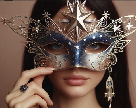 Star Mask Masquerade, Masquerade Mask Ideas, Mask Masquerade, Mask Ideas, Masquerade Masks, Mask Diy, Masks Masquerade, Masquerade Mask, Halloween Inspiration