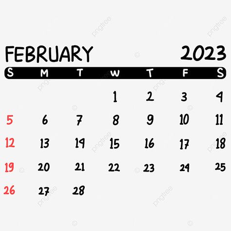 Calendar 2023 February, Calender 2023, Calendar February, Calendar Png, Watercolor Calendar, February Calendar, Calendar Background, 2023 Png, Calendar Vector