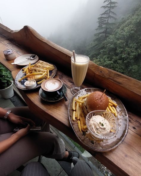 In the hills of Mussoorie Mumbai Cafe, Coffee With A View, Mussoorie, Hill Station, Cafe Design, The Hills, Mumbai, Cafe, Bar