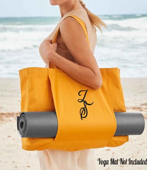 Personalised Monogram Organic Yoga Tote Bag,Personalised Initial Organic Yoga Tote Bag,Personalised Yoga Mat Carrier,Tote For Yoga Mat Yoga Mat Tote, Yoga Mat Storage, Yoga Tote Bag, Yoga Mat Carrier, Yoga Tote, Yoga Essentials, Sac Diy, Tote Bag Custom, Yoga Mat Bag