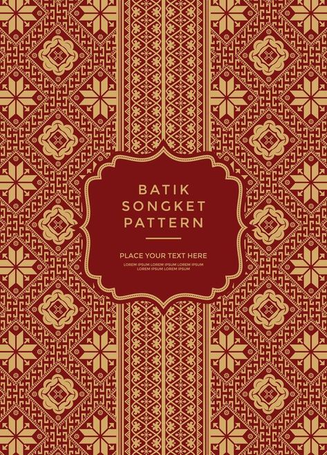 Vector traditional ethnic batik songket pattern motif traditional for textile Songket Wallpaper, Batik Packaging, Batik Pattern Vector, Songket Traditional, Songket Design, Decorative Calligraphy, Flower Booth, Songket Pattern, Malaysia Design