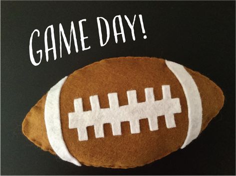 Free Sewing Pattern: Felt Football Stuffed Football Sewing Pattern, Boy Sports Nursery, Felt Football, Sports Nursery Decor, Sports Nursery, Handmade Cat Toys, Puppy Bowls, Felt Crafts Christmas, Felt Stocking