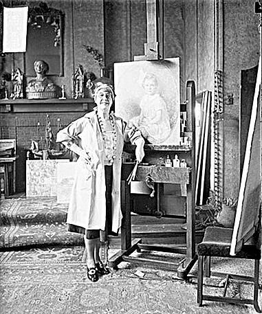 Pauline Palmer, 1920s Diego Gonzalez, Stuart Davis, Gertrude Stein, Rene Gruau, Chicago Artists, Pierre Balmain, Painting Studio, Grand Palais, Historical Art