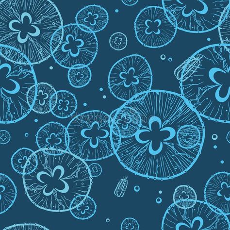 Jellyfish stock illustration Light Sketch, Jellyfish Illustration, Pink Jellyfish, People Icon, Tie Dye Designs, Of Wallpaper, Jellyfish, Colourful Fabrics, Fabric Wallpaper