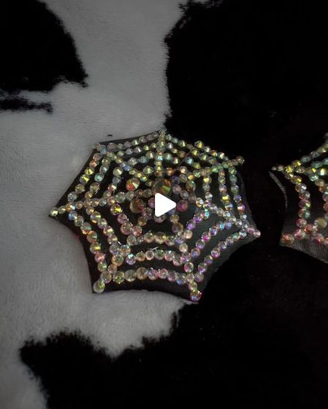 Haus Of Lestrange on Instagram: "AB Spiderweb Pasties >> Swipe to see them in action😍🕷️ Drop us an email today and tell us your ideas! Join the Haus ☠️ 💎 💎 💎 #Rhinestones #Rhinestone #HausofLestrange #DragCostume #DanceCostume #BurlesqueCostume #PoleCostume #DragQueens #CostumeDesign #SwarovskiCrystals #Swarovski  #PreciosaCrystals #CrystalParade #BlueStreakCrystals #DanceWear" Burlesque Pasties, Rhinestone Pasties, Charlotte Rose, Burlesque Costume, Blue Streaks, April 29, An Email, Spider Web, Ponies