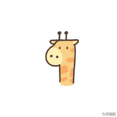 Cute Giraffe Doodle, Doodle Giraffe, Giraffe Doodle, Lovulots Profile, Procreate Templates, Noteit Idea, Kawaii Giraffe, Speed Draw, Giraffe Drawing