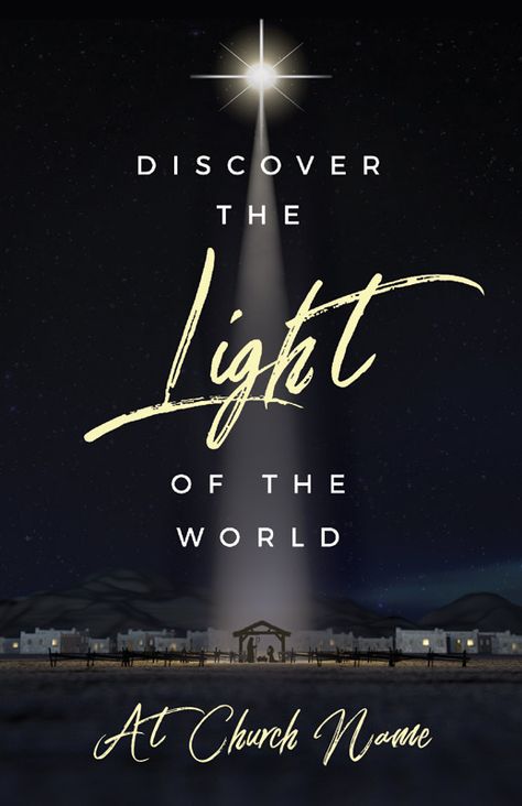 Discover Light of World - Postcards for Churches Christmas Poster Design, Free Qr Code, Proverbs 17, Christmas Stage, Christmas Graphic Design, Christmas Service, Christmas Program, Christmas Church, Church Poster Design