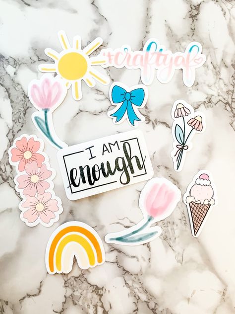 How to use Clear Vinyl for Stickers - Crafting With Brenna Designs For Cricut, Expressions Vinyl, How To Make Stickers, Sticker Bundle, For Stickers, Cricut Free, Patterned Vinyl, Cricut Creations, Diy Signs