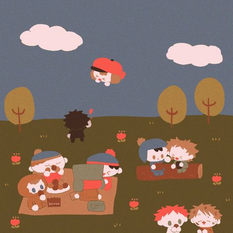 Kenny South Park, North Garden, Tweek And Craig, Eric Cartman, South Park Characters, Tweek Y Craig, South Park Fanart, Cartoon Crossovers, Ipad Wallpaper