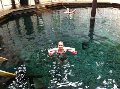 Lady swimming in the Jefferson Pools Hot Springs Va, Pool Warmer, Horseback Riding Trails, Chincoteague Island, Warm Springs, Spring Hiking, Virginia Travel, Forest Scenery, Spring Resort