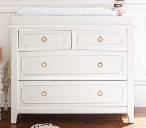 Ava Regency Dresser & Topper Changing Table Storage, Dresser Topper, Extra Wide Dresser, Changing Table Topper, Glamorous Furniture, Changing Tables, Changing Table Pad, Nursery Dresser, Changing Table Dresser