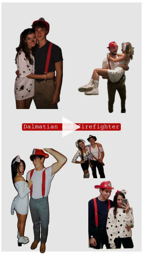 ✓ Halloween couples costume ideas halloween costume ideas, halloween costume ideas women, halloween costume ideas for couples, halloween costume ideas trio! Movie Couples Halloween Costume Ideas, Firefighter And Dalmatian Costume Couple, Firefighter Couple Costume, Diy Cute Halloween Costumes, Halloween Couples Costume Ideas, Original Costume Ideas, Firefighter Couple, Couples Costume Ideas, Halloween Couples Costume