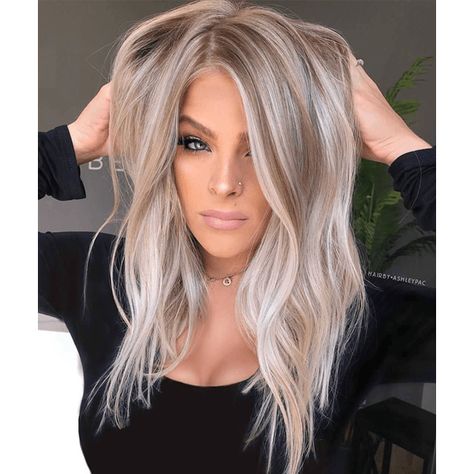 This gorgeous babylights formula received over 22k likes on our Instagram. Click here to get @hairby.ashleypac's gorgeous formula and steps! Ash Blonde Hair, Balayage Hair Blonde, Blonde Hair Looks, Platinum Blonde Hair, Brown Blonde Hair, Long Blonde, Hair Color And Cut, Hair Design, Hair Color Balayage