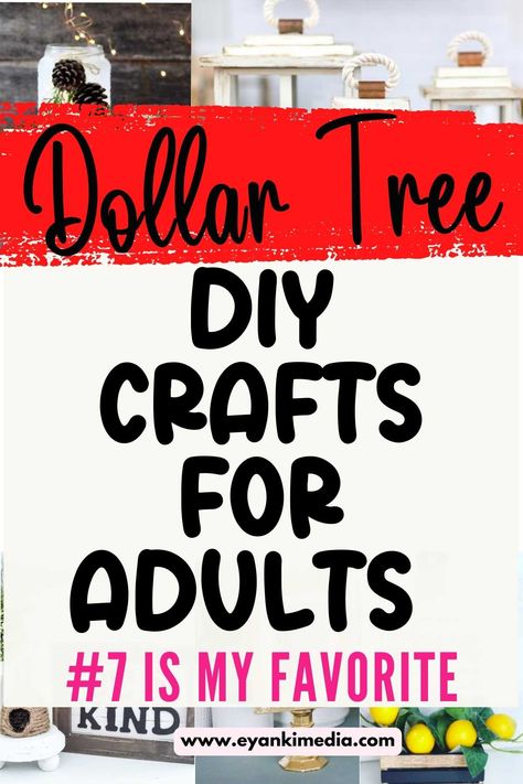 If you're looking for some best DIY Dollar tree craft, look no further than these amazing crafts that you can make with items from the Dollar Tree. From wreaths to centerpieces to wall art, these Dollar tree projects are easy and totally stylish. You can create beautiful DIY Dollar tree crafts you can even sell for a profit. So get your crafting supplies ready and let's get started owth these Dollar tree craft ideas for your home or extra money! Boujee Dollar Tree Diy, Simple Dollar Tree Crafts, Upscale Dollar Tree Diy, Crafts Using Dollar Tree Items, Inexpensive Craft Ideas, Crafts That Sell Well Diy Ideas, Dollars Tree Diy, Dollar Tree Frame Crafts, Easy Crafts To Make And Sell Diy Ideas