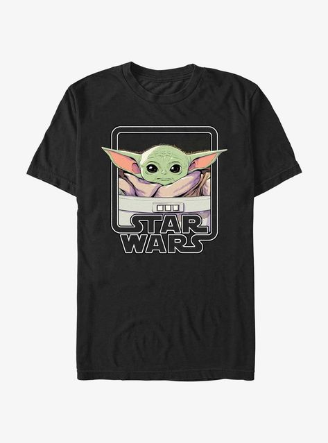 Star Wars The Mandalorian Grogu Framed Logo T-Shirt The Mandalorian Grogu, Mandalorian Grogu, Star Wars Anakin, Frame Logo, Tall Hoodies, Star Wars The Mandalorian, Star Wars Tshirt, Star Wars Shirts, The Mandalorian