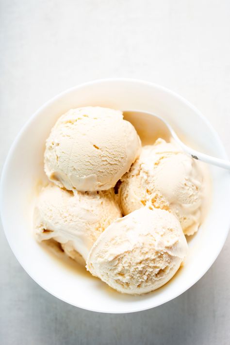 Sugar Free Vanilla Ice Cream Recipe - Cuisinart.com Coconut Sugar Recipes, Ice Cream Maker Recipes Healthy, Kitchen Aid Ice Cream, Gelato Maker, Sugar Free Ice Cream, Cuisinart Ice Cream Maker, Cuisinart Ice Cream, Bean Ice Cream, Gelato Recipe