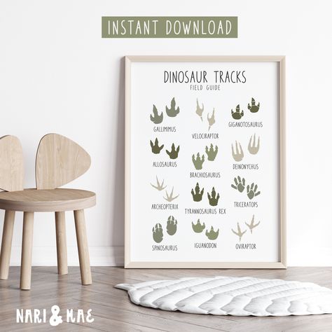 Dinosaur Tracks Print Dinosaur Footprints Educational Dinosaur Wall Art Dinosaur Nursery Dinosaur Poster Dino Decor Dinosaur Printable 14 Footprint Poster, Dino Decor, Nursery Dinosaur, Dinosaur Printable, Dinosaur Poster, Dinosaur Bedroom, Dinosaur Tracks, Dinosaur Printables, Dinosaur Footprint