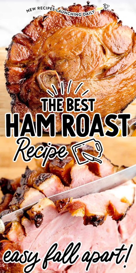 Best Ham Recipe Ovens, Ham Cooked In Electric Roaster, Baked Ham In Roaster Oven, Oven Roasted Bone In Ham, Baked Picnic Ham, Cured Ham Roast Crockpot, How To Roast A Ham In The Oven, Crock Pot Ham Roast, How To Bake A Smoked Ham In The Oven