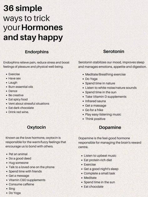 Increase Serotonin, Buch Design, Happy Hormones, Stressful Situations, Managing Emotions, Stay Happy, Money And Happiness, Mental And Emotional Health, Self Care Activities