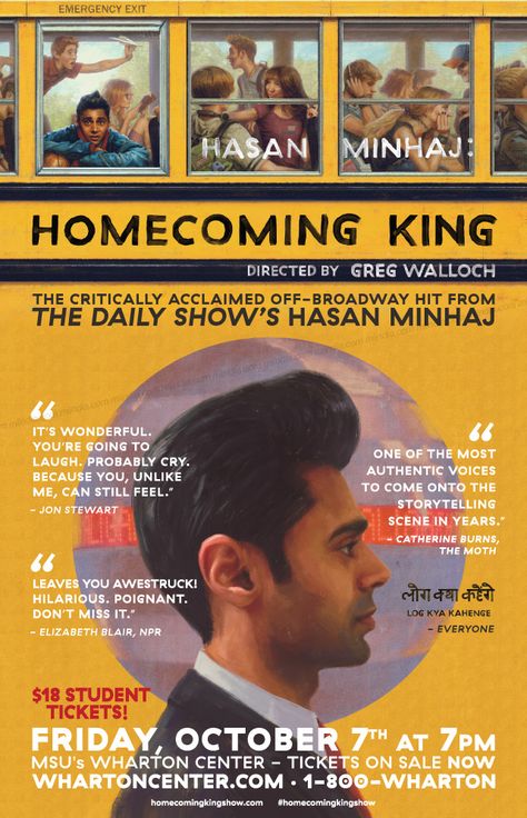 Hasan Minhaj: Homecoming King (2017) King Hassan, Hasan Minhaj, Homecoming King, Kings Movie, Jon Stewart, The Daily Show, Storytelling, Homecoming, Broadway