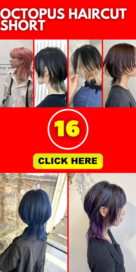 For a chic appearance, try the octopus haircut short. Ideal for Straight hair, it also looks great with Curly or Wavy hair. A Hair drawing or Video can show how to style it with bangs, making it perfect for female clients.The octopus haircut short is a fashionable choice for female hairstyles. Suitable for Long or Thick hair, you can add a Layered touch or go for a Korean style. Hair with bangs adds flair, and a 360 view showcases its versatility. Octopus Haircut Short, Style Hair With Bangs, Anime Octopus, Short Drawing, Octopus Hair, Octopus Haircut, Fall Leaves Nail Art, The Best Haircut, Using A Curling Wand