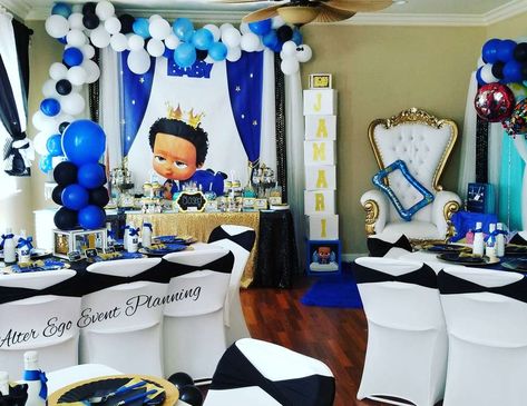 Boss Baby Baby Shower Ideas Boy, Boss Baby Birthday Theme, Boss Baby Baby Shower, Baby Birthday Theme, Baby Shower Party Themes, Baby Theme, Baby Birthday Themes, Maternity Photography Poses, Baby Themes