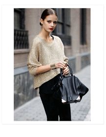 DiaryofaCreativeFanatic: In Fashion Street Mode, Gold Sweater, Street Chic, Looks Style, Fashion Mode, Look Chic, Alexander Wang, Look Fashion, Passion For Fashion