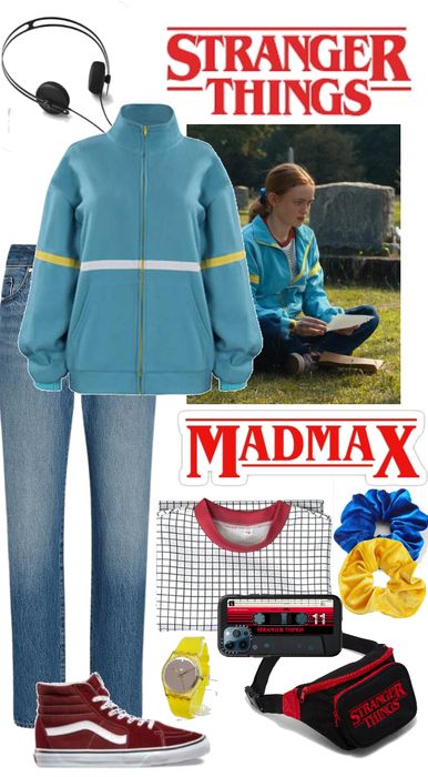 MadMax Outfit | ShopLook Mad Max Costume Stranger Things, Max Stranger Things Inspired Outfits, Max Halloween Costume Stranger Things, Max Stranger Things Outfit Ideas, Strange Things Outfits, Max Costume Stranger Things, Max From Stranger Things Costume, Max Stranger Things Costume, Stranger Things Style Outfits