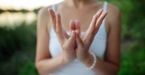 An Insight into the Kundalini Awakening | Ask Astrology Blog Padma Mudra, Lotus Mudra, Beginner Poses, Anahata Chakra, Yoga Kundalini, Kundalini Awakening, Karma Yoga, Parasympathetic Nervous System, Types Of Yoga