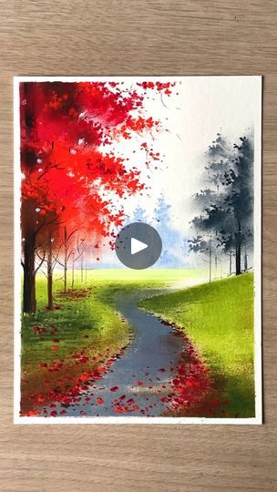 Oil Pastel Drawings Scenery, Pastel Scenery Drawing, Oil Pastel Scenery, Pastel Scenery, Drawing Amazing, Scenery Drawing, Idea Diy, Oil Pastel, Pastel