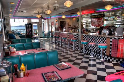 Cafe 50s, Vintage Ice Cream Shop, Wild West Games, Bloxburg Layout, Coney Island Baby, Vintage Road Trip, Ice Shop, Old Fashioned Ice Cream, Find Your Aesthetic