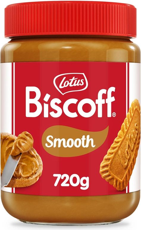 Lotus Biscoff - Sweet spread - Smooth - Caramelised biscuit flavor - Vegan - Nut free - No colours or added flavours - 720g : Amazon.co.uk: Grocery Biscoff Biscuits, Biscoff Spread, Lotus Biscoff, Luxury Food, Baking Business, Chocolate Sweets, Large Jar, Plastic Jars, Nut Free