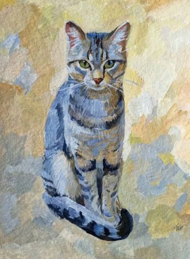 Elena Tronina Artworks | Saatchi Art Cat Portrait Painting, Cat Art Illustration, Oil Pastel Art, Watercolor Flower Art, Cat Artwork, Cat Posters, Original Art For Sale, Painting Art Projects, Cat Portraits