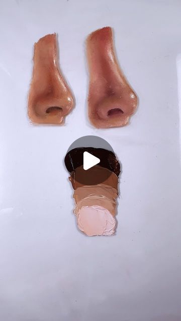 @zart_02 on Instagram: "Color Recipes/Painting a Nose #paintings #colormix #paintingtutorial" How To Paint A Nose, Painting Nose, Nose Tutorial, Colour Wheel, Painting Art Lesson, Painting Tutorials, Painting Lessons, Art Lesson, Gouache Painting