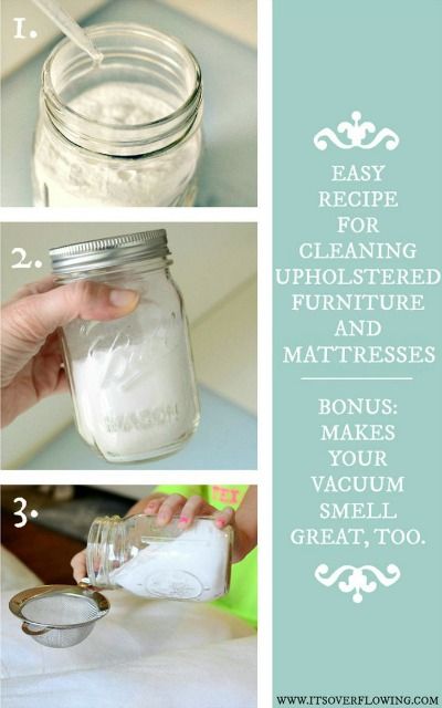 How to clean upholstered furniture and mattresses using a DIY cleaner in a mason jar. Diy Couch Cushions, Cleaning Mattress, Cleaning Upholstered Furniture, Upholstery Ideas, Clean Couch, Clean Sofa, Mattress Cleaning, Deep Cleaning Tips, Sofa Cushions