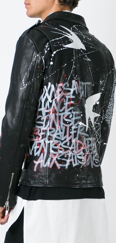 Graffiti Clothing, Painted Wardrobe, Streetwear Ideas, Custom Leather Jackets, Denim Art, Diy Jacket, Concept Clothing, A Beautiful Life, Denim Ideas