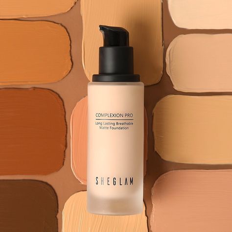 SHEGLAM OFFICIAL on Instagram: “Check out our new SHEGLAM COMPLEXION PRO Long Lasting Breathable Matte Foundation ✨BREATHABLE + LIGHTWEIGHT: Our next-level formula is…” Sheglam Foundation, Camera Logos Design, Best Drugstore Foundation, Good Makeup, Drugstore Foundation, Top Makeup, Camera Logo, Matte Foundation, Beauty Room