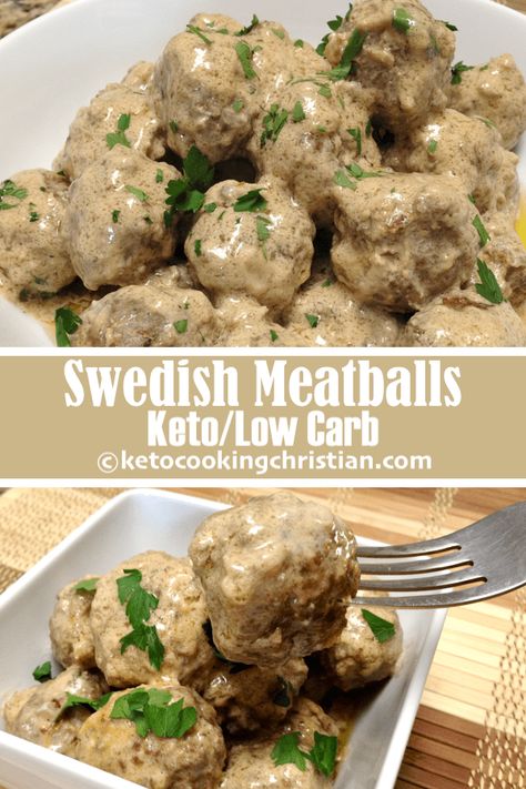 Low Carb Swedish Meatballs, Meatballs Keto, Boiled Egg Diet Plan, Low Carb Diets, Swedish Meatballs, Low Carb Diet Recipes, Keto Cooking, Vegan Keto, Low Carb Dinner Recipes