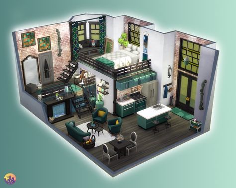 Sims Home Ideas, Sims House Inspiration, Sims Building Ideas, Sims4 Houses Ideas, The Sims 4 Building Ideas, The Sims 4 Houses Ideas, Sims 4 Houses Ideas, Sims4 Houses, Sims 4 Loft