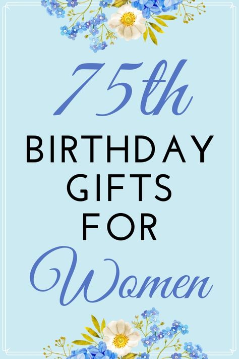 Gifts for 75 Year Old Woman - Looking for unique 75th birthday gifts for women? Delight her with the perfect gift - starting at under $15. Shop now! Gifts For 75 Year Old Mom, 75th Birthday Gift Ideas For Mom, 75 Bday Ideas 75th Birthday Parties, 75 Year Old Birthday Party Ideas, 75tg Birthday Ideas For Mom, 75 Birthday Gift Ideas, Gifts For 75 Year Old Women, 75 Birthday Ideas, 75 Years Old Birthday Ideas