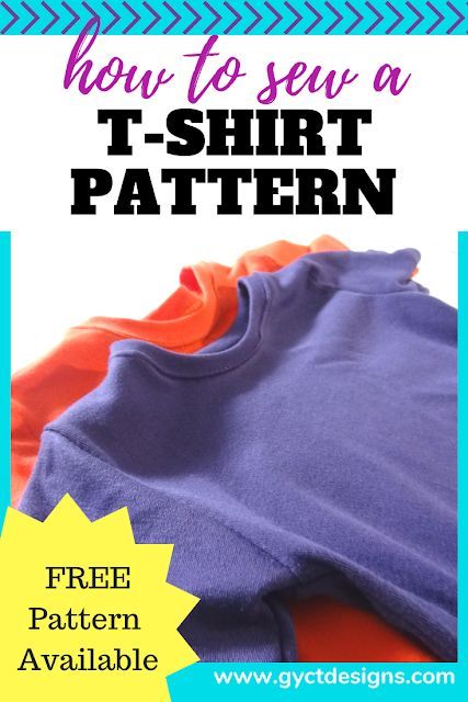 Step by step guide how to sew a  t-shirt sewing pattern with knit fabrics. T Shirt Sewing Pattern, Sewing Shirts, Shirt Sewing Pattern, Beginner Sewing Projects Easy, Leftover Fabric, Tshirt Pattern, Sewing Projects For Beginners, Sewing Skills, Love Sewing