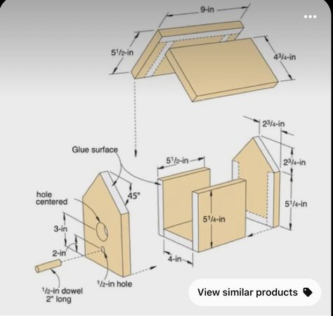 Bird House Plans Free, Birdhouse Projects, Homemade Bird Houses, Bird Houses Ideas Diy, Bird House Feeder, Bird House Plans, Bird House Kits, Bird Houses Painted, Birdhouse Designs